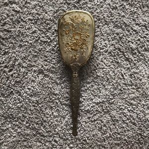 Antique/Vintage Hair Brush, Gold plated